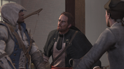 Connor meeting with Duncan Little in a Boston tavern