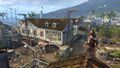 The Coyote Man overlooking Saint Pierre