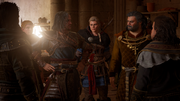 Rhodri meeting his rival Ivarr once again