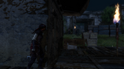 Aveline sneaking past the fort