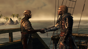Adéwalé introducing himself to Edward Kenway