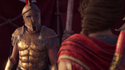 Herodianos asking Kassandra for assistance