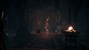 The giant serpent coiled in the Sanctuary of Kosmos