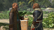 Stede thanking Edward for saving his life