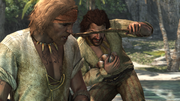 Vane stealing food from Edward