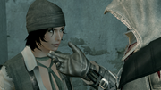 Ezio requesting Rosa's assistance