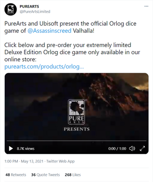 PureArts Orlog Announcement.png