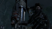 Blackbeard and his prisoners at Charles-Towne