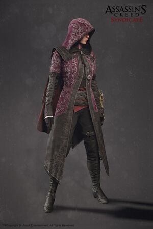 ACS Evie Frye Nightshade Cloak Model - Front View.jpg