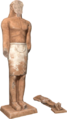 Male statue in sandstone from Dadan, possibly representing a Lihyanite king.