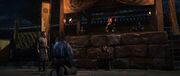 Diogo kneels before Nobunaga