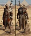 Bayek in Egyptian Hedj outfit