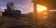 Fort St-Mathieu at sunset