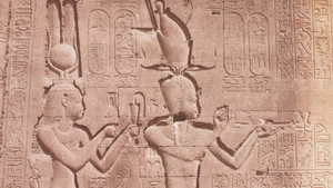 DTAE Temple of Athor - Cleopatra & Caesarion.png