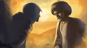 Burnes greeting Arbaaz