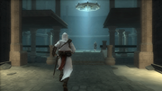 Altaïr entering the Archive's main chamber