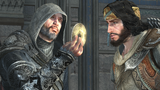 Ezio showing Yusuf a Masyaf key.