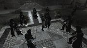 Altaïr fighting with Al Mualim's duplicates.