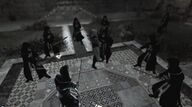 Altaïr fighting with Al Mualim's duplicates.