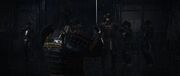 Ujimasa and his men face to face with Yasuke