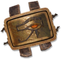 The ornate Medjay Badge given to Bayek by Cleopatra