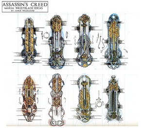 ACflim ideas art of María's wristblade.png