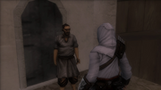 The man telling Altaïr about Telemachos