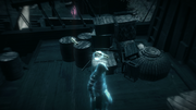 Ezio identifying the package.