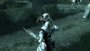 Ezio assassinating the benefactor