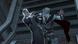 Ezio assassinating Carlo Grimaldi.