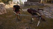 Melite fighting with Kassandra