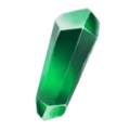 Polished emerald
