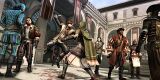 The Footpad assassinating the Smuggler while others stand around.