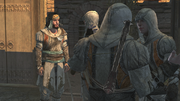 Yusuf and his fellow Assassins at the headquarters