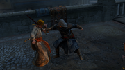 Ezio killing one of the assailants