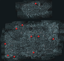 Map of the memoir pages' locations