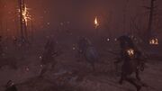 Kassandra participating in the battle