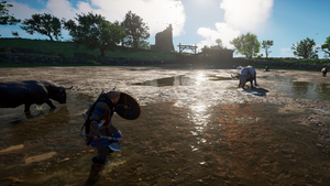 ACV Eivor battling Aelfred's Battle-Sow.png