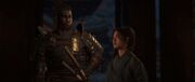 Naoe and Yasuke briefed on their course of actions