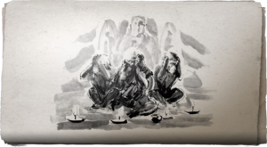 ACSH Sumi-E Legendary Wise Macaques.png