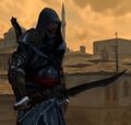 Ezio wielding the blade