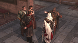 The meeting at the Assassin hideout.