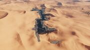 The vault covered by the desert