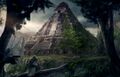 Concept art of Cerros's ruins.