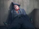 Initiates art of a drunk Dominguez