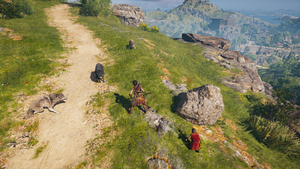 ACOD Makarios and Kassandra attacked by wolves.png