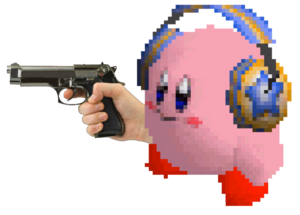 Kirby with a gun.png