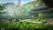 Concept art of Negoro-ji Temple Grounds