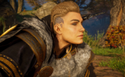 Eivor taking a deep breath