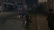 Connor pursuing the fleeing soldier